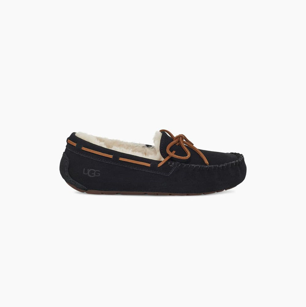 UGG Dakota Black Slippers for Women (EMLG87926)